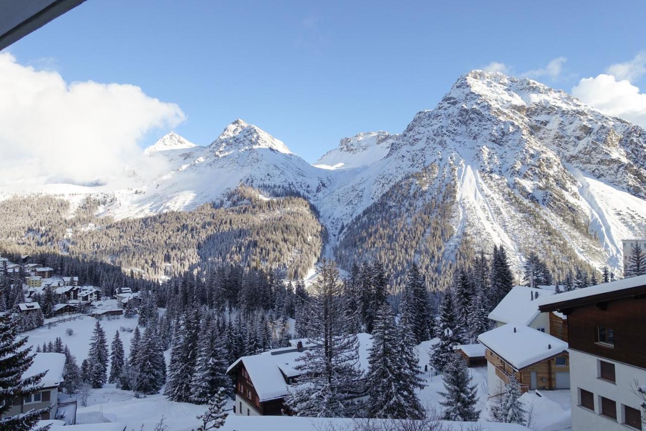 Viktoria B33, Wohnung Mit Herrlicher Aussicht Arosa Bagian luar foto